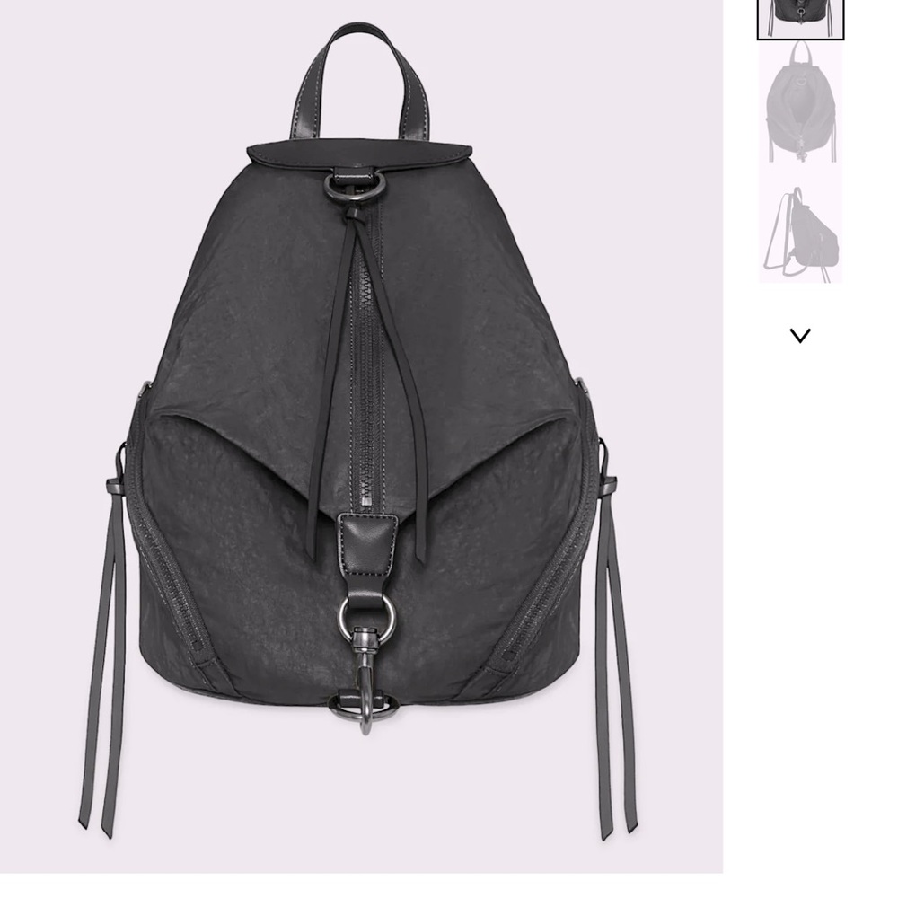 Gunmetal Grey nylon Julian backpack. Excellent condition!